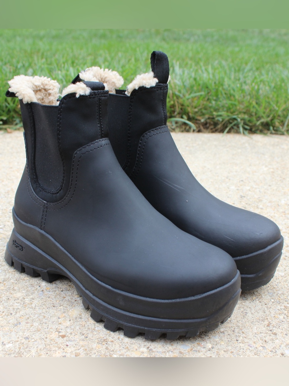Loeffler Randall Tara Black Weather Boot Sz 7.5